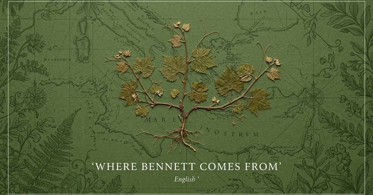 The name Bennett comes from: English