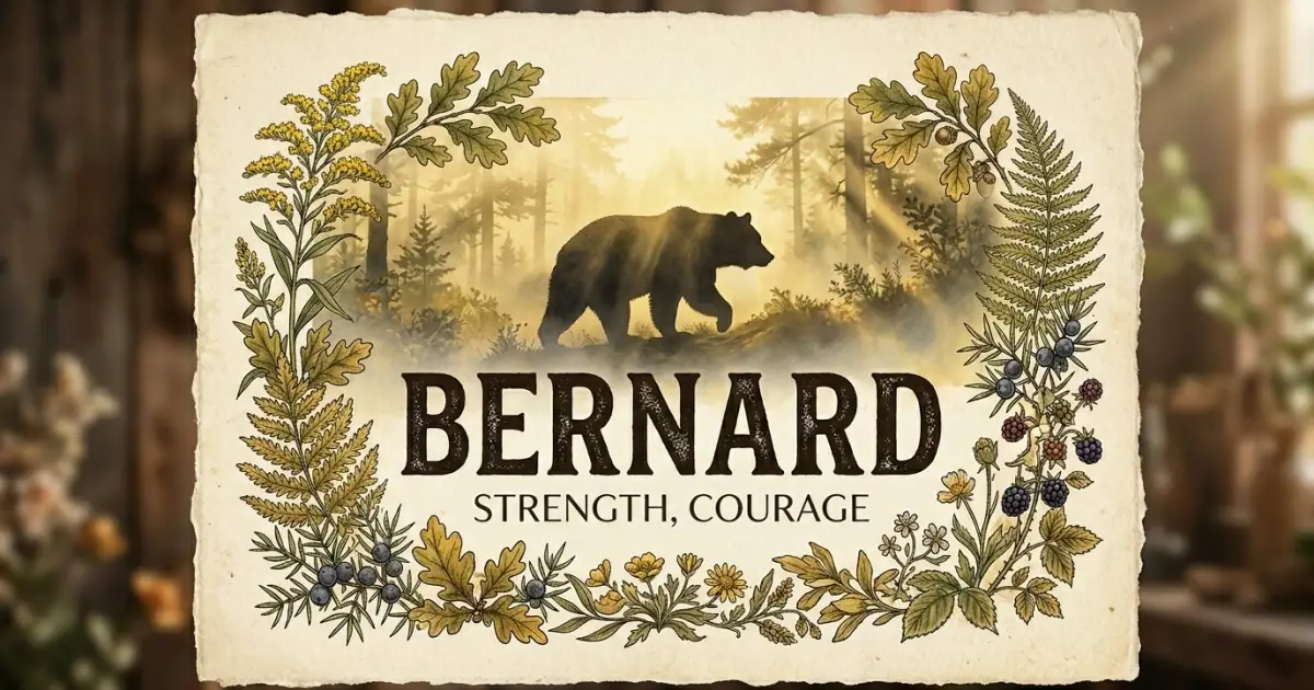 Bernard meaning themes: strength, courage