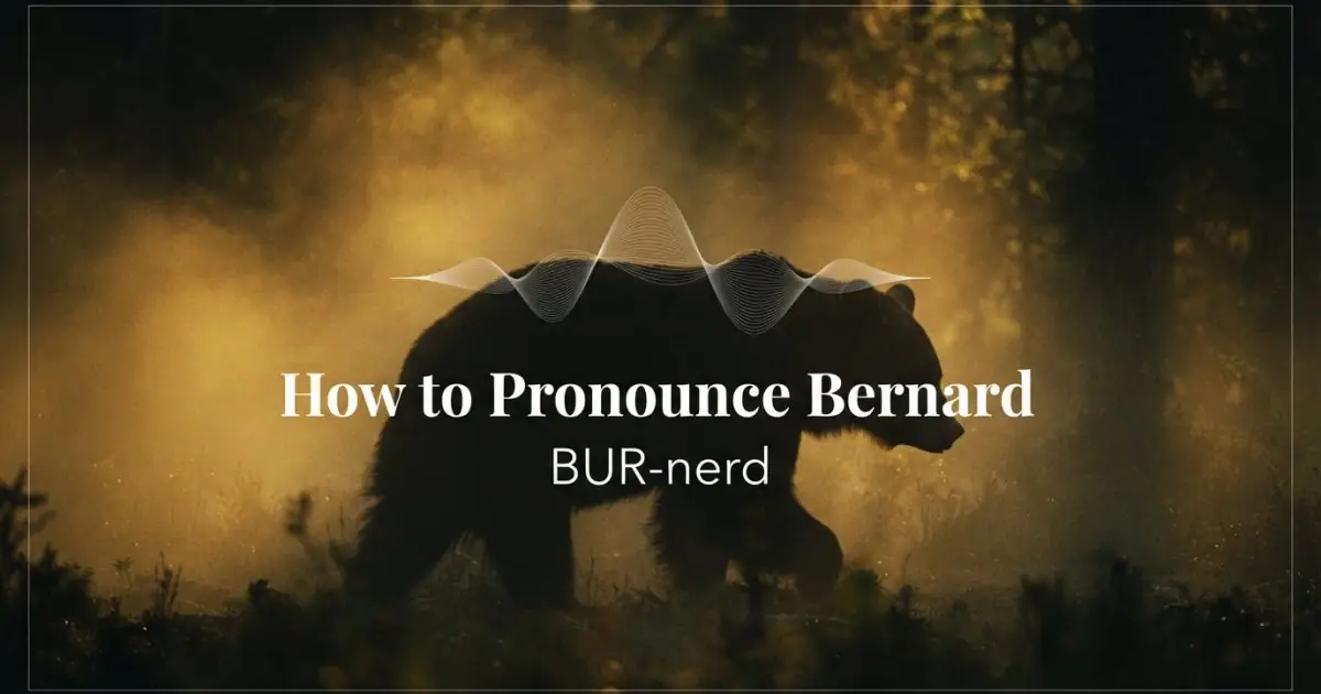 How to pronounce Bernard