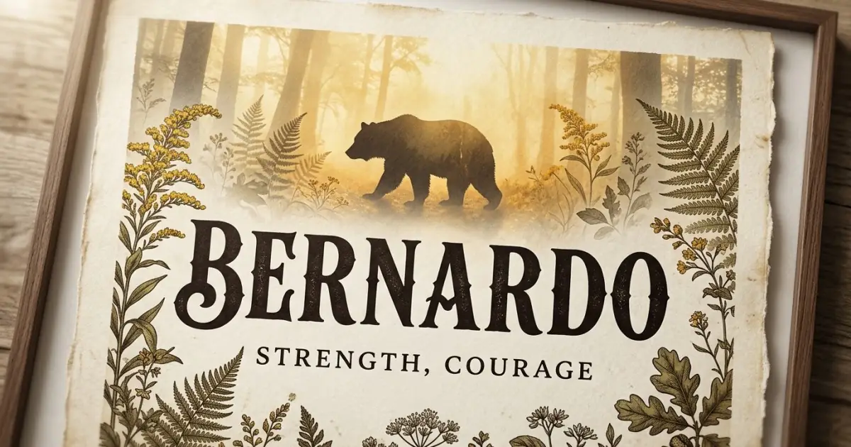 Bernardo meaning themes: strength, courage