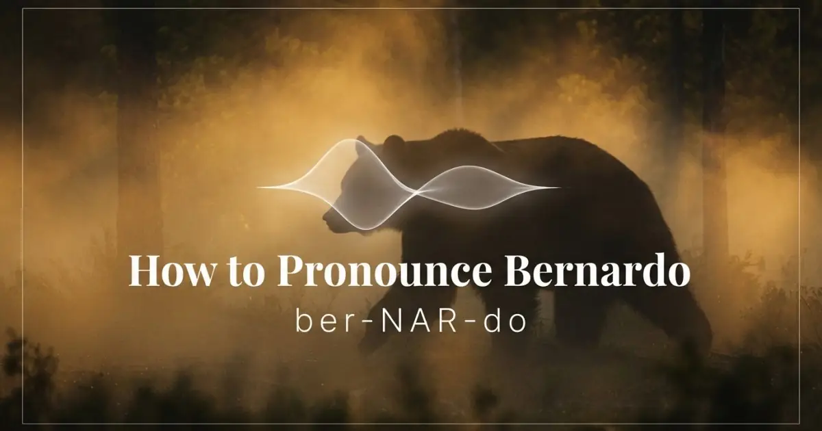 How to pronounce Bernardo