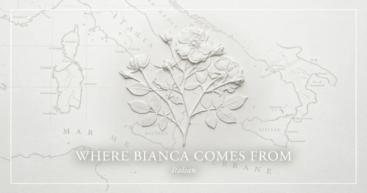 The name Bianca comes from: Italian