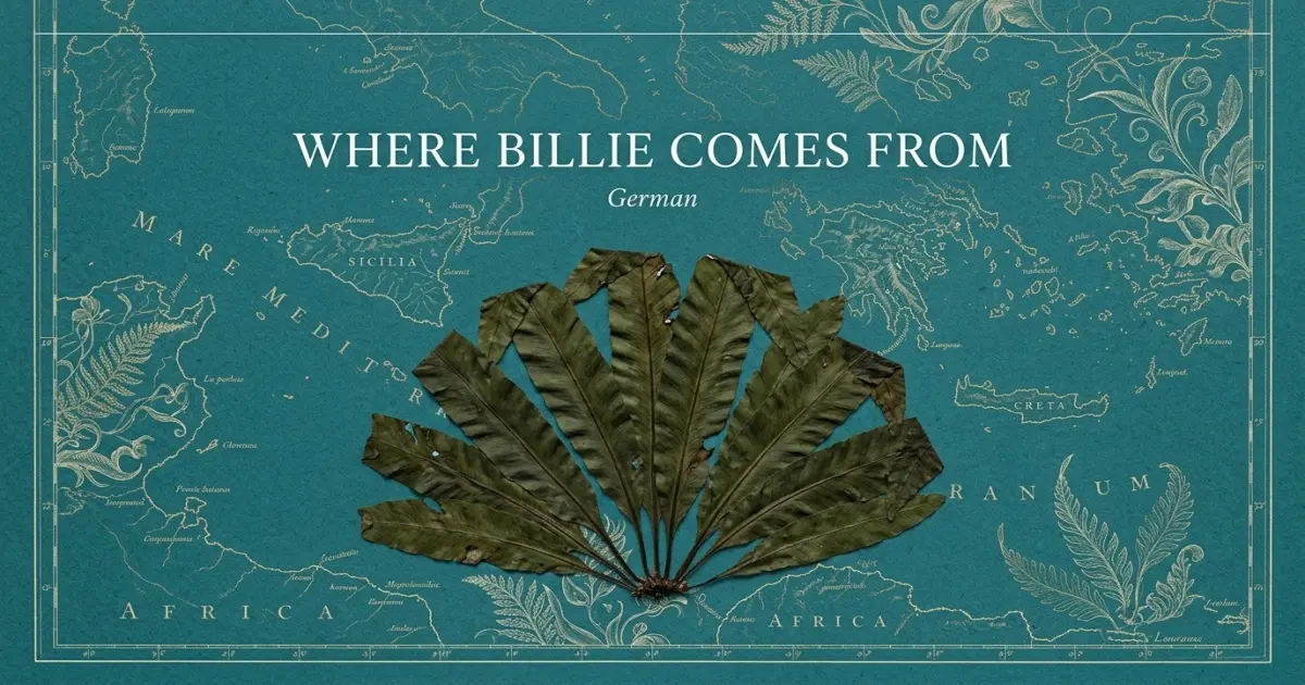 The name Billie comes from: German