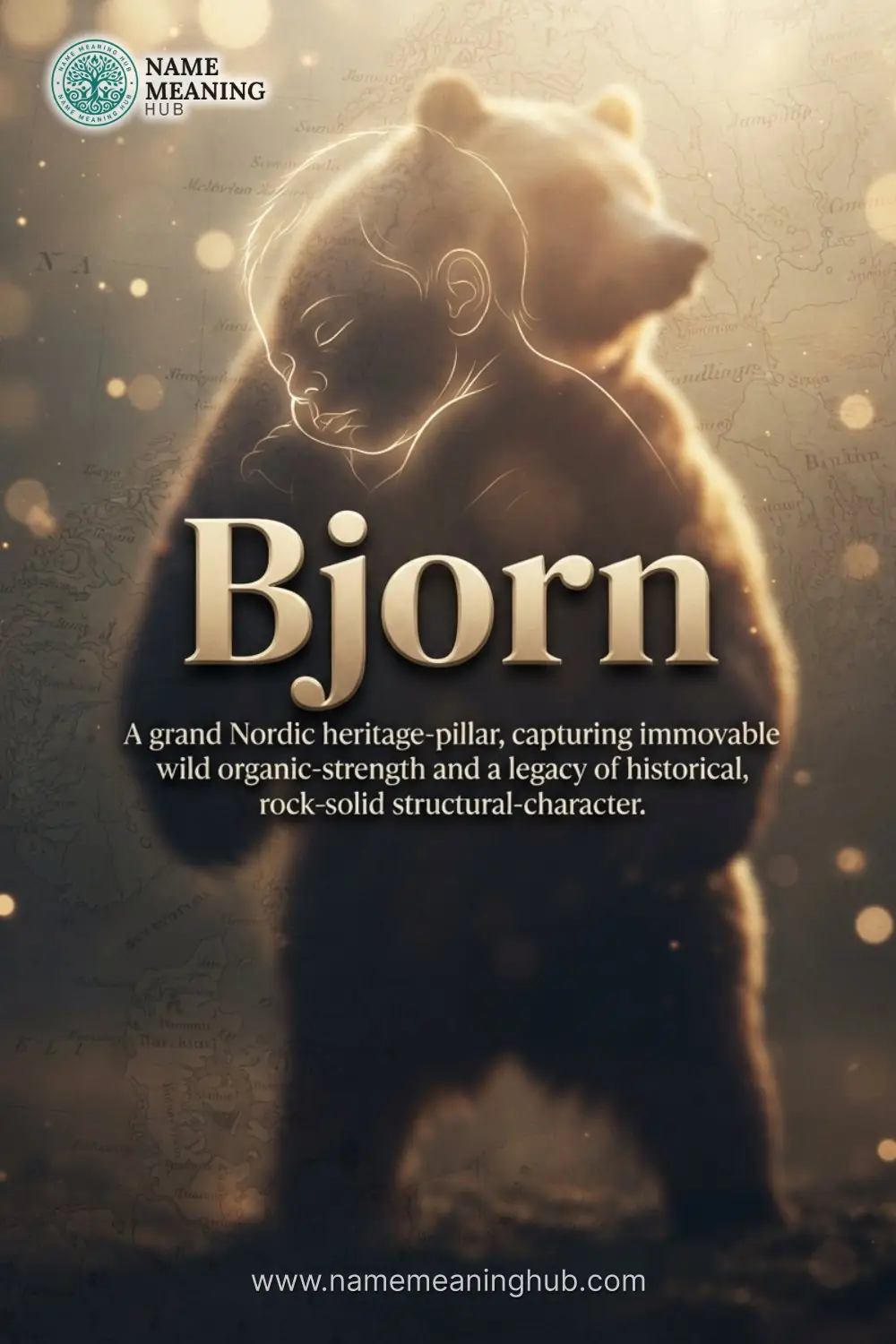 Meaning of the name Bjorn: A grand Nordic heritage-pillar, capturing immovable wild organic-strength and a legacy of historical, rock-solid structural-character.