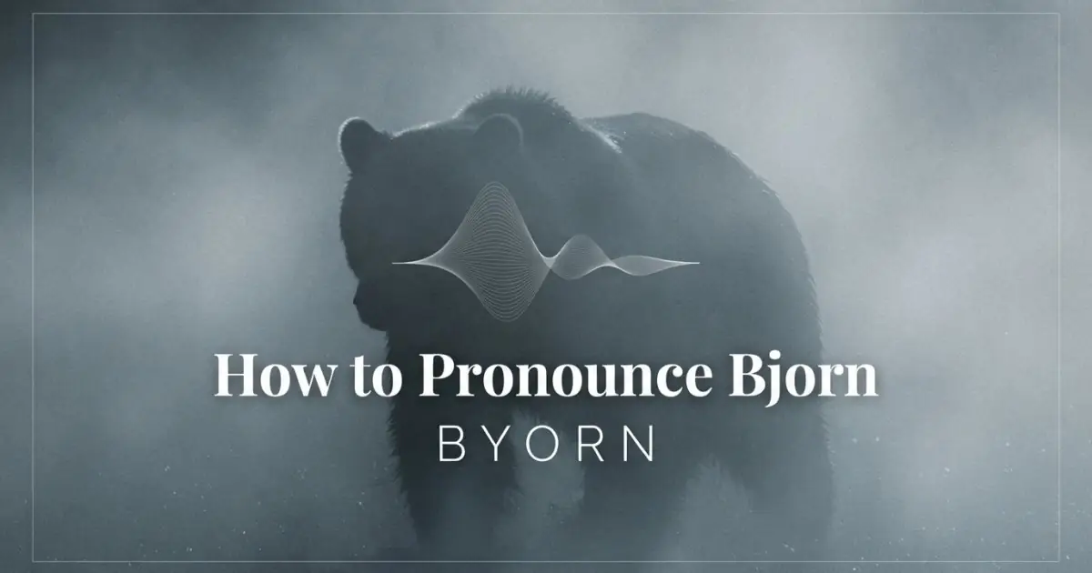 How to pronounce Bjorn