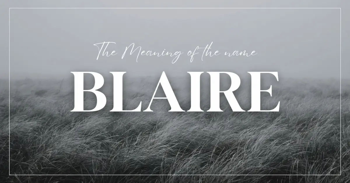 Blaire name meaning