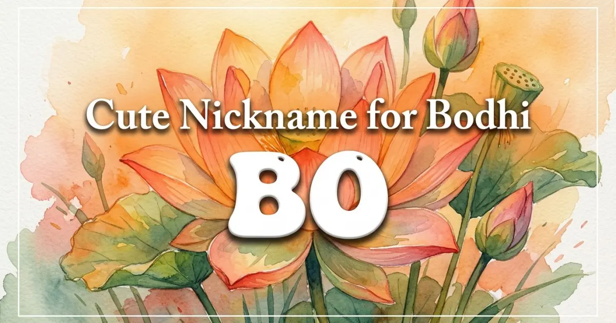Cute nickname for Bodhi: Bo