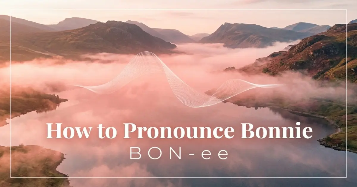 How to pronounce Bonnie