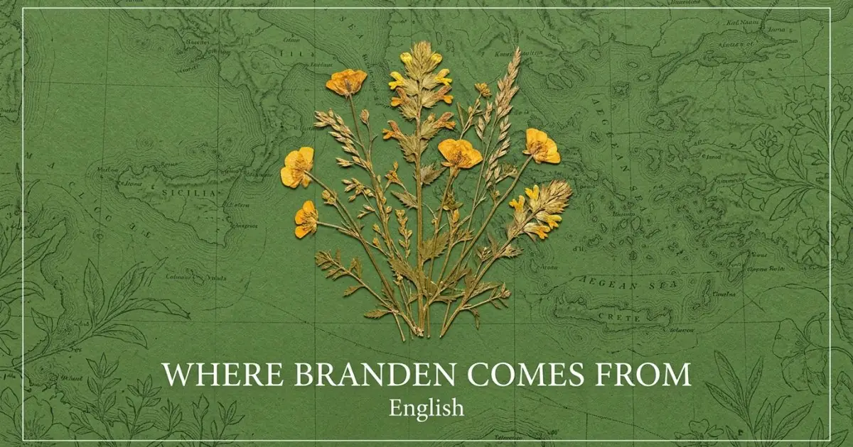 The name Branden comes from: English