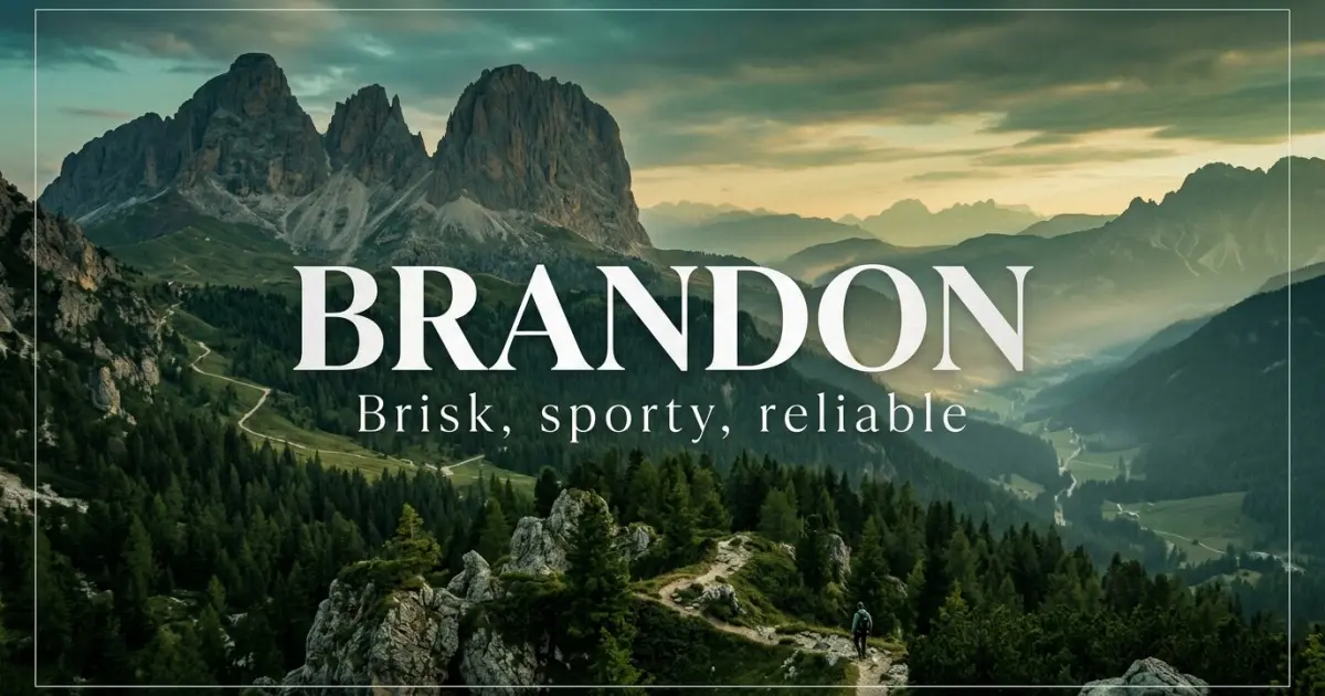 Brandon name vibe: Brisk, sporty, reliable