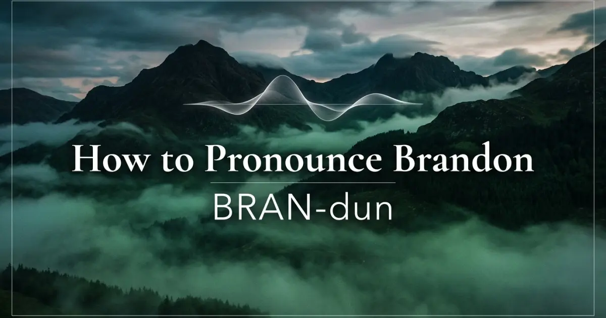 How to pronounce Brandon