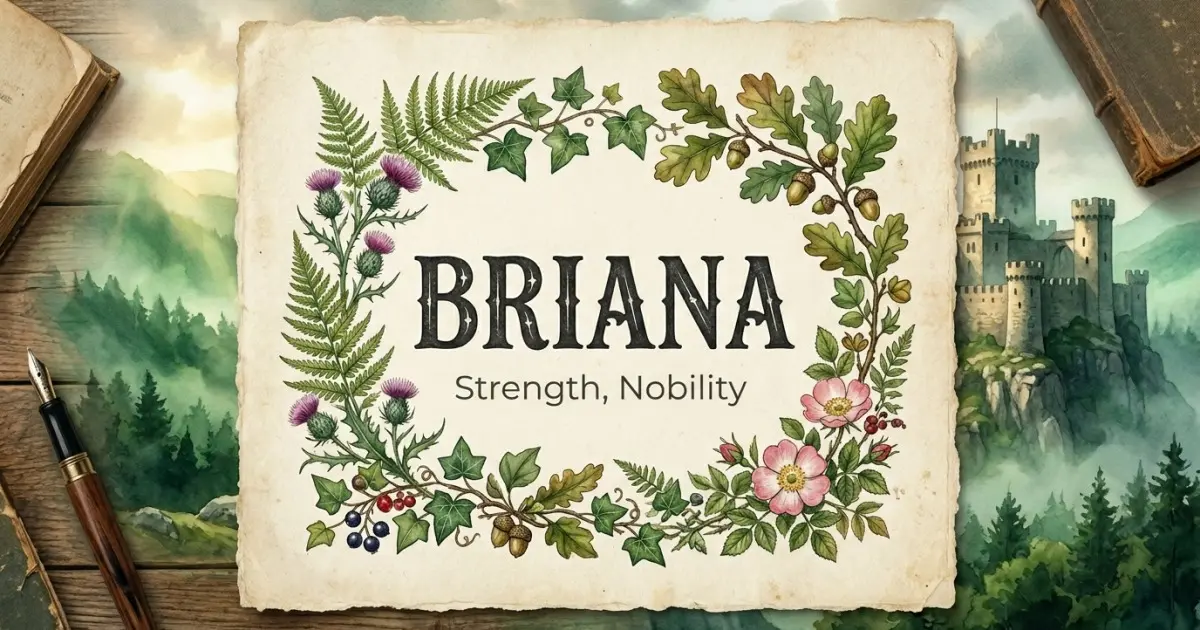 Briana meaning themes: strength, nobility