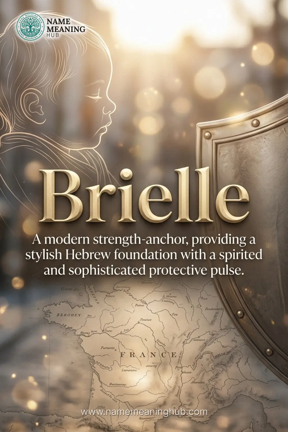 Meaning of the name Brielle: A modern strength-anchor, providing a stylish Hebrew foundation with a spirited and sophisticated protective pulse.