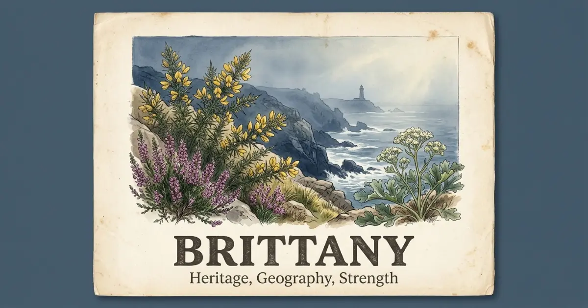 Brittany meaning themes: heritage, geography, strength