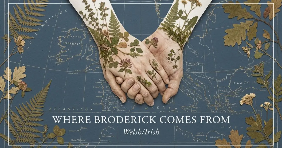 The name Broderick comes from: Welsh/Irish