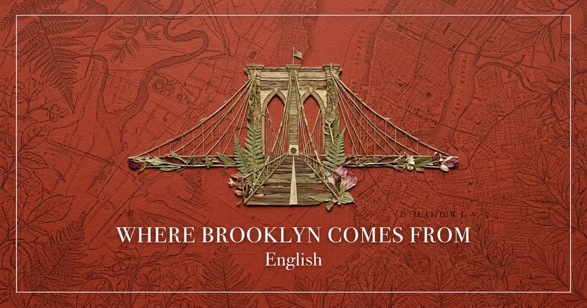 The name Brooklyn comes from: English