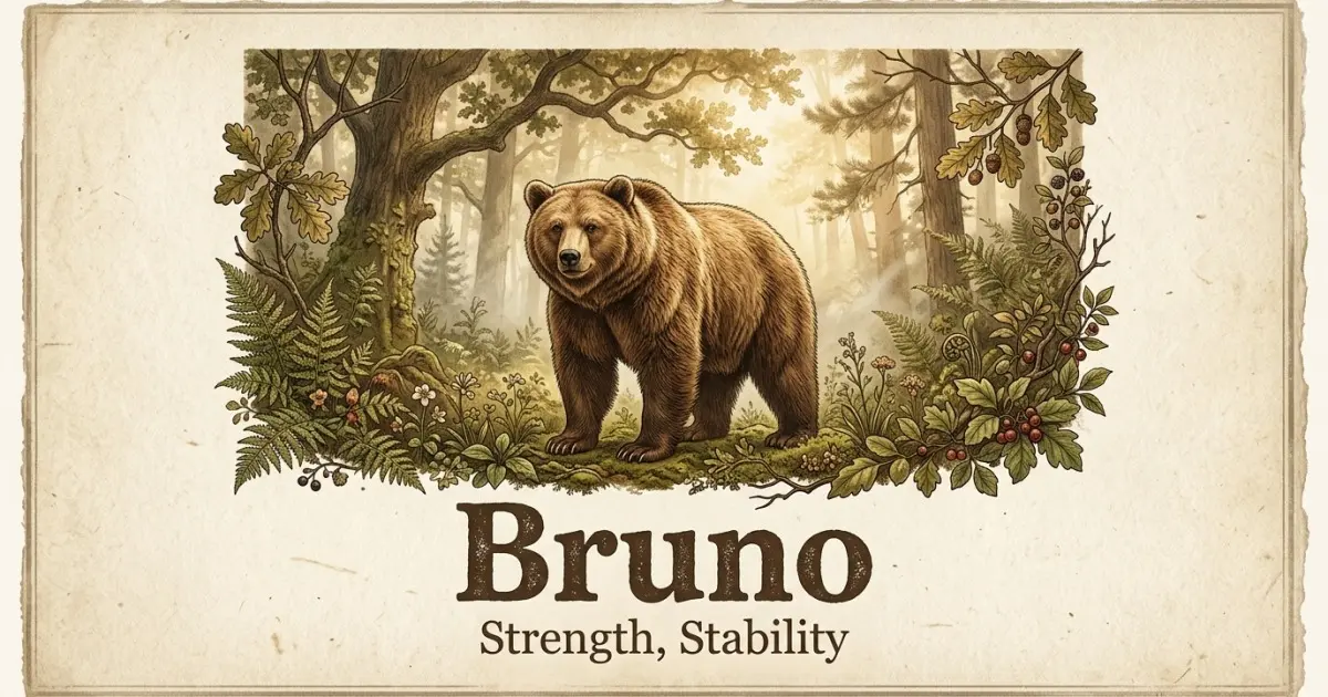 Bruno meaning themes: strength, stability
