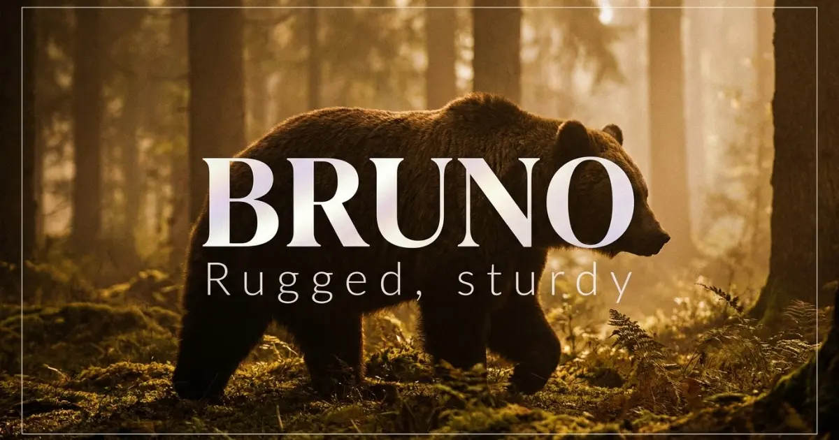 Bruno name vibe: Rugged, sturdy