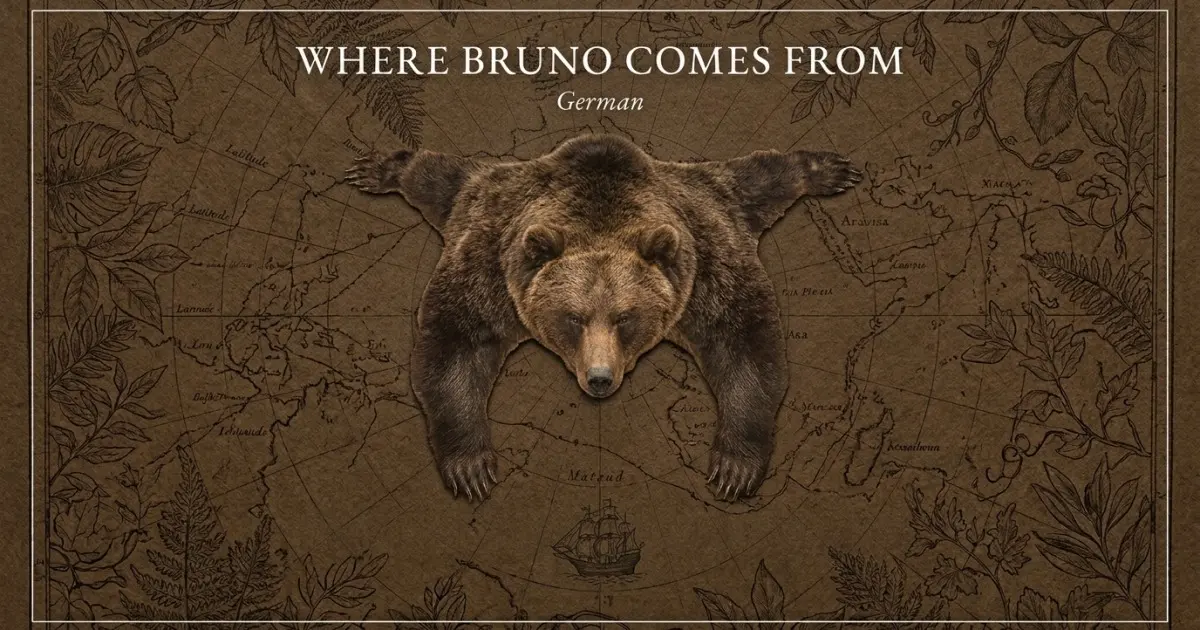 The name Bruno comes from: German
