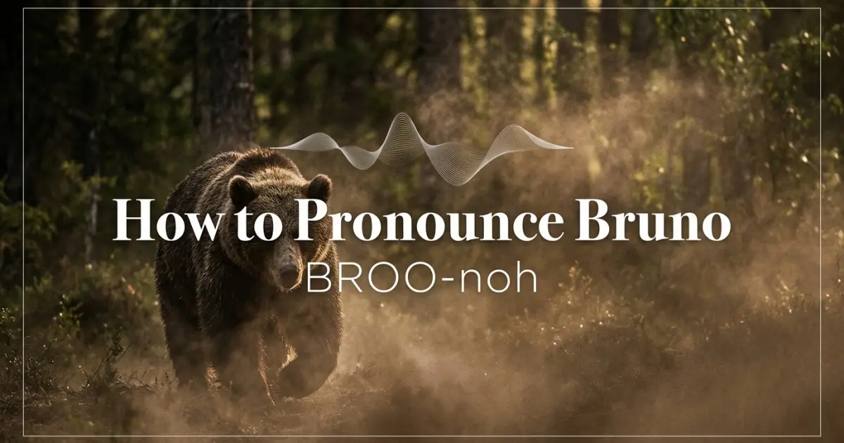 How to pronounce Bruno