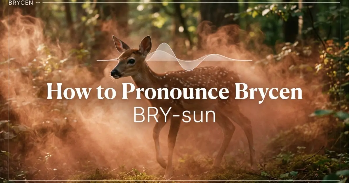 How to pronounce Brycen
