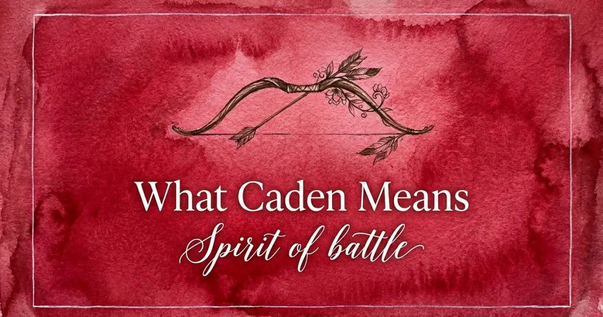Caden name meaning Spirit of battle