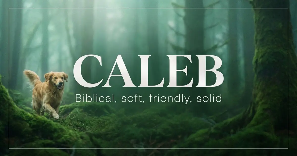 Caleb name vibe: Biblical, soft, friendly, solid