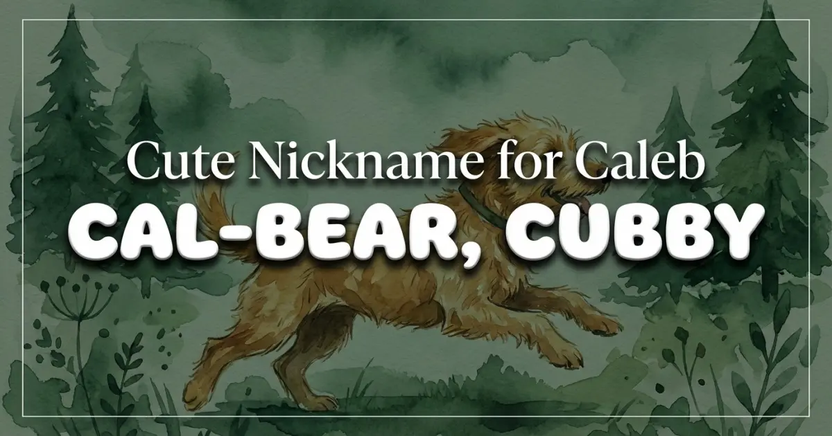 Cute nickname for Caleb: Cal-bear, Cubby