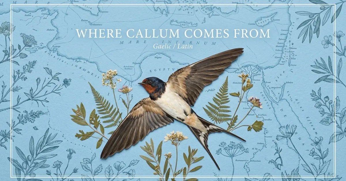 The name Callum comes from: Gaelic / Latin