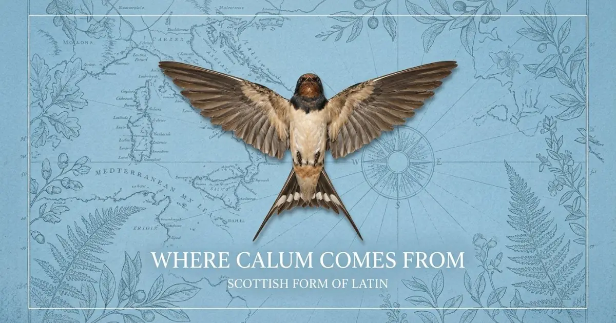 The name Calum comes from: Scottish form of Latin