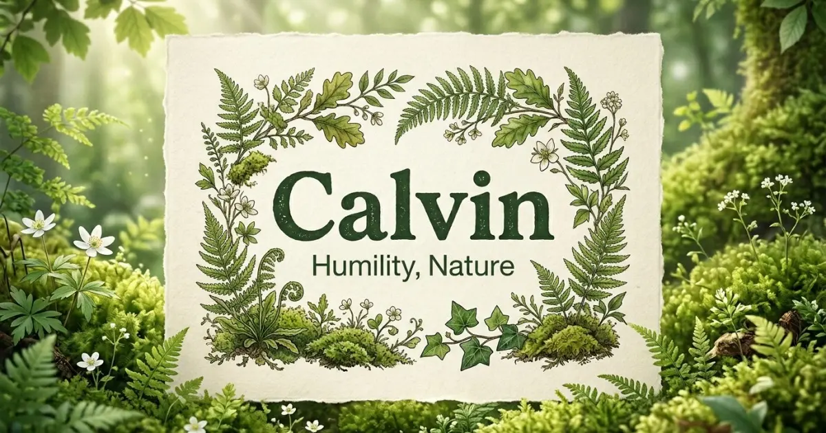 Calvin meaning themes: humility, nature