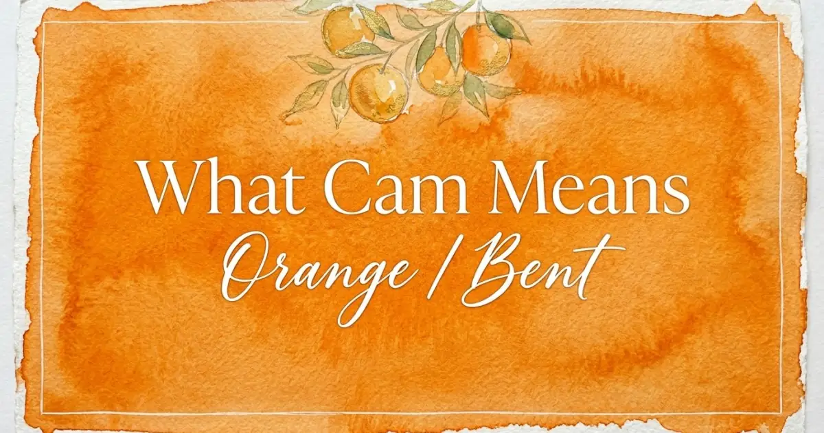 Cam name meaning Orange / Bent
