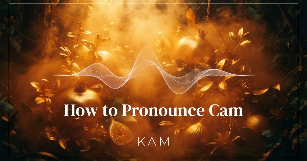 How to pronounce Cam