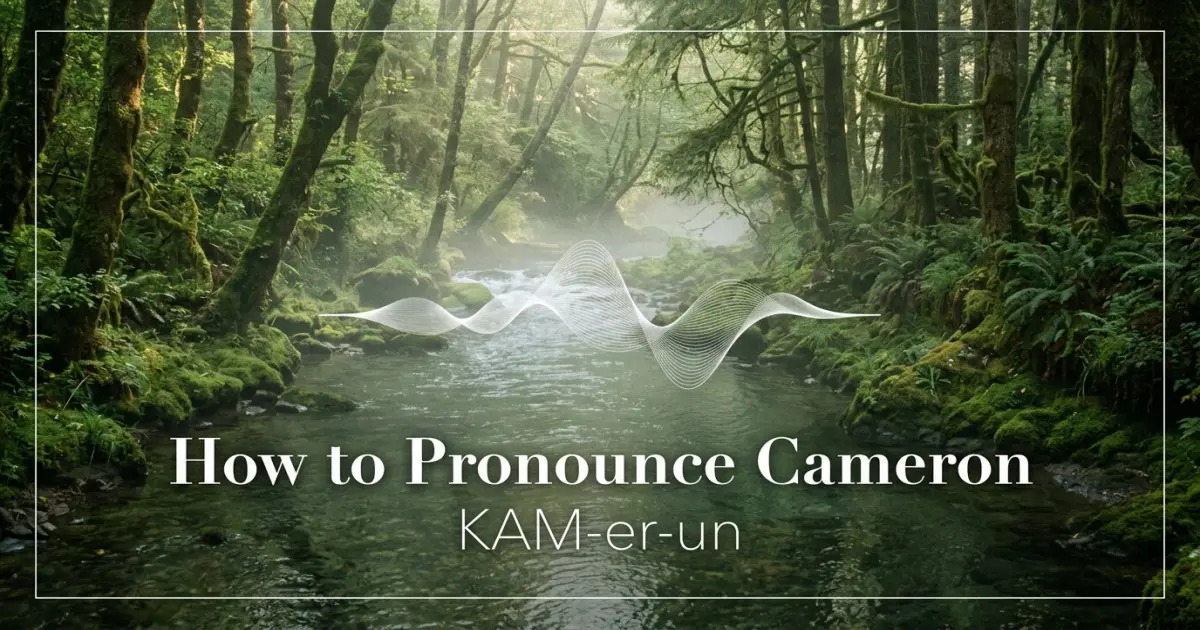 How to pronounce Cameron