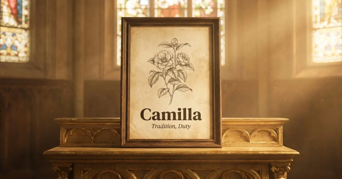 Camilla meaning themes: tradition, duty
