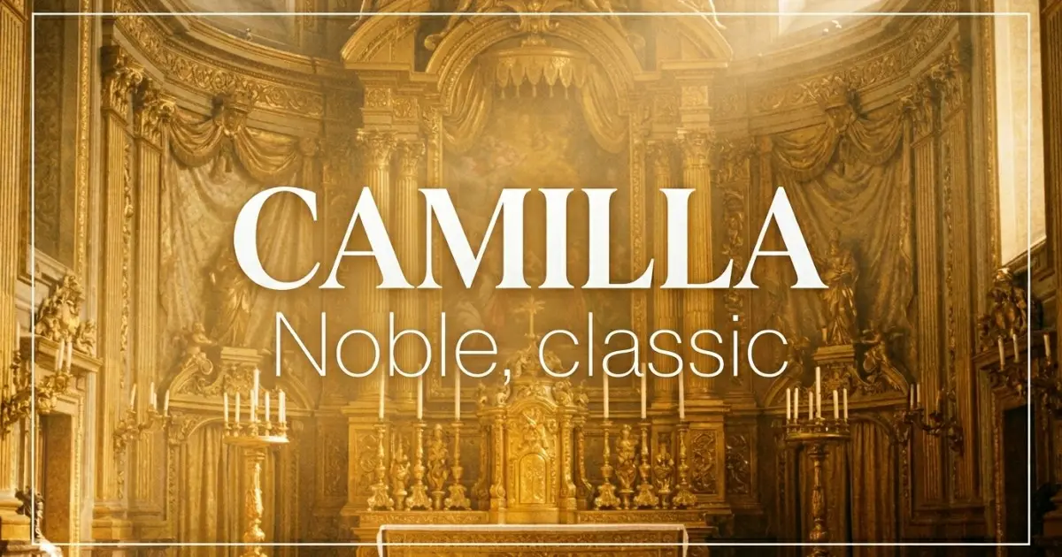 Camilla name vibe: Noble, classic