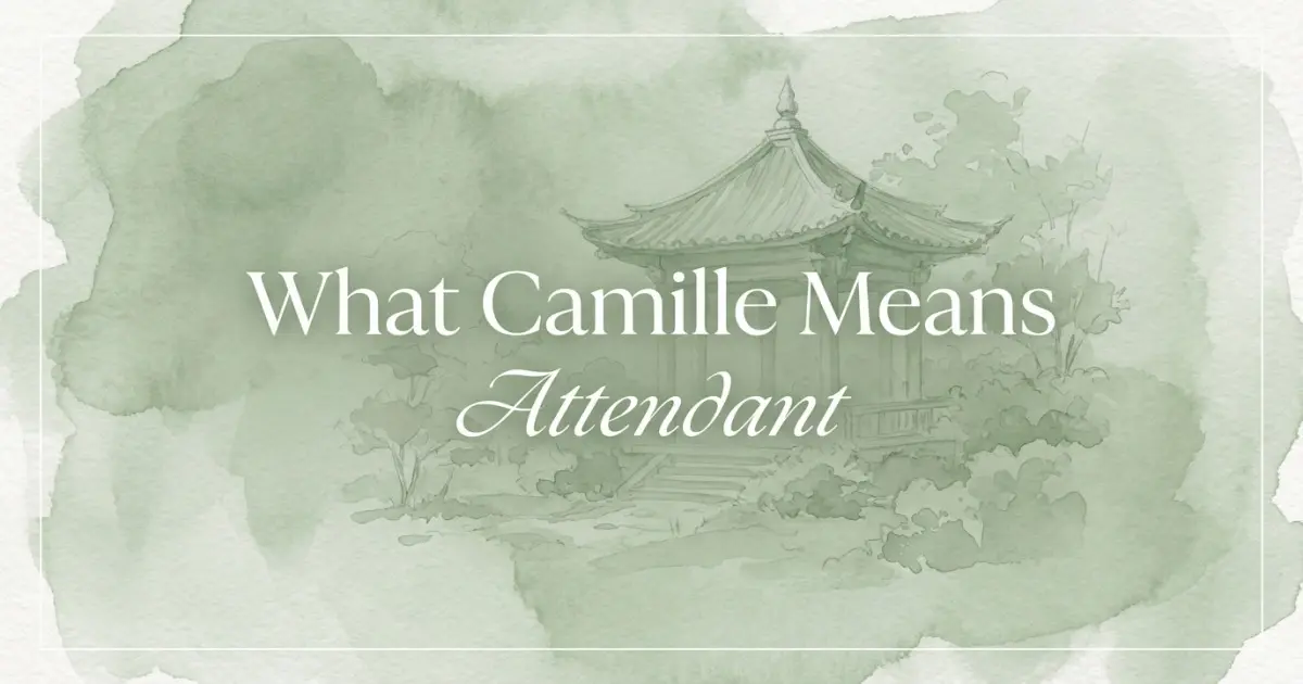 Camille name meaning Attendant