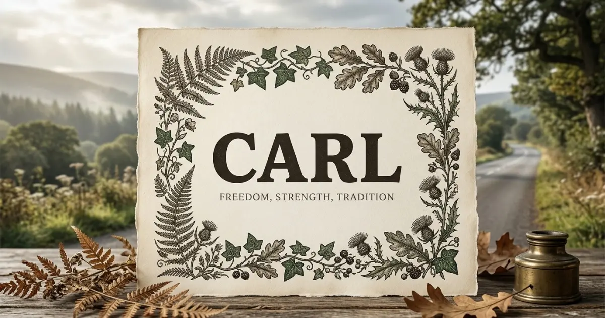 Carl meaning themes: freedom, strength, tradition