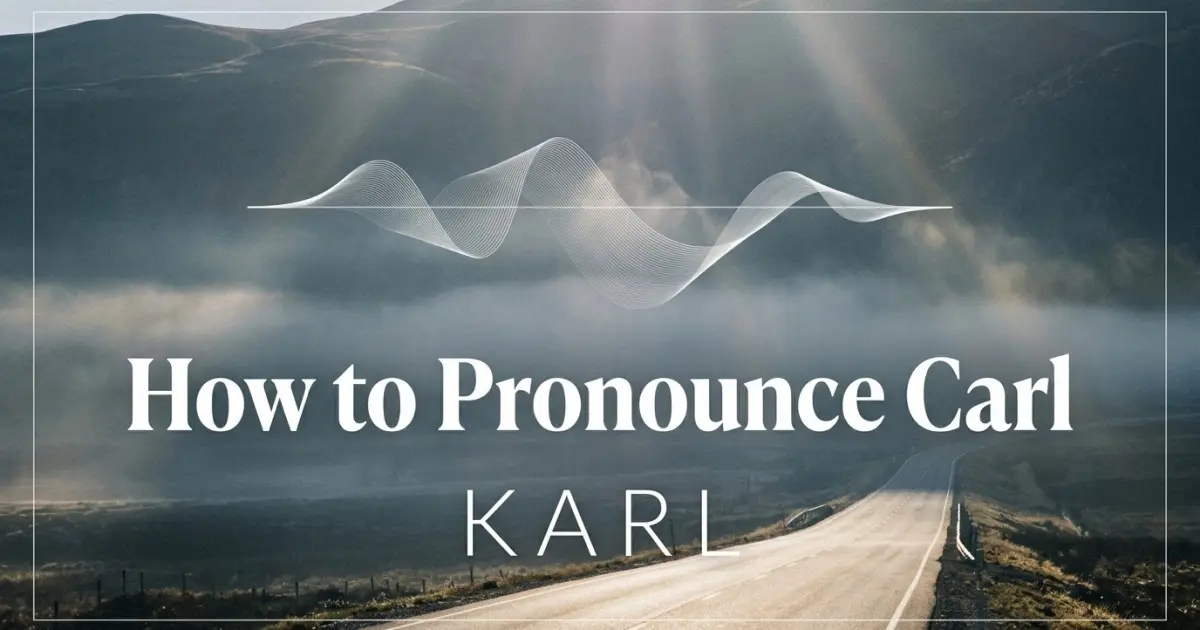 How to pronounce Carl