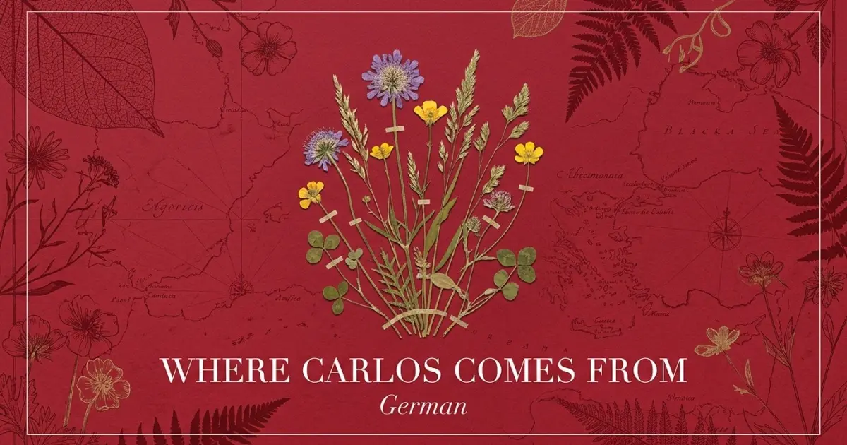 The name Carlos comes from: German