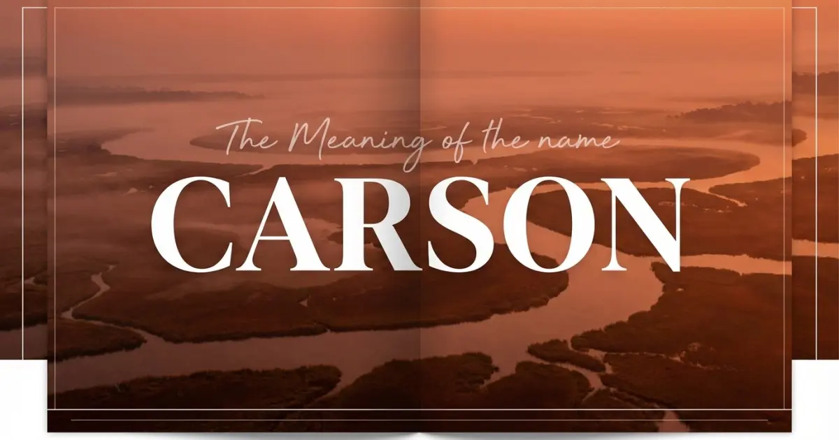 Carson name meaning
