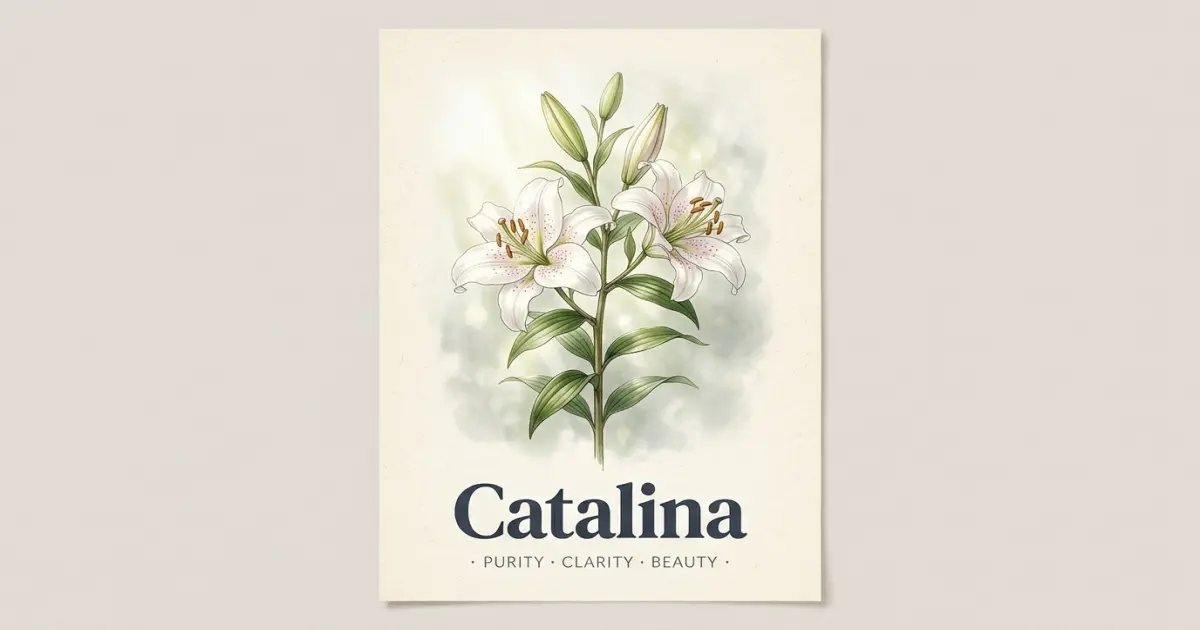 Catalina meaning themes: purity, clarity, beauty
