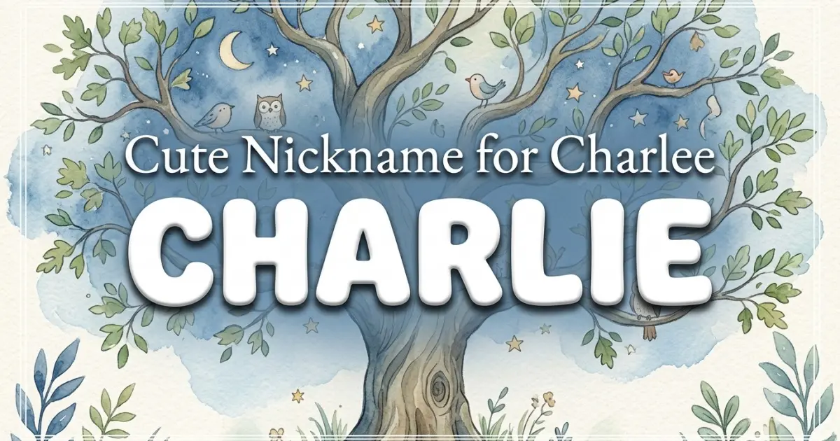 Cute nickname for Charlee: Charlie