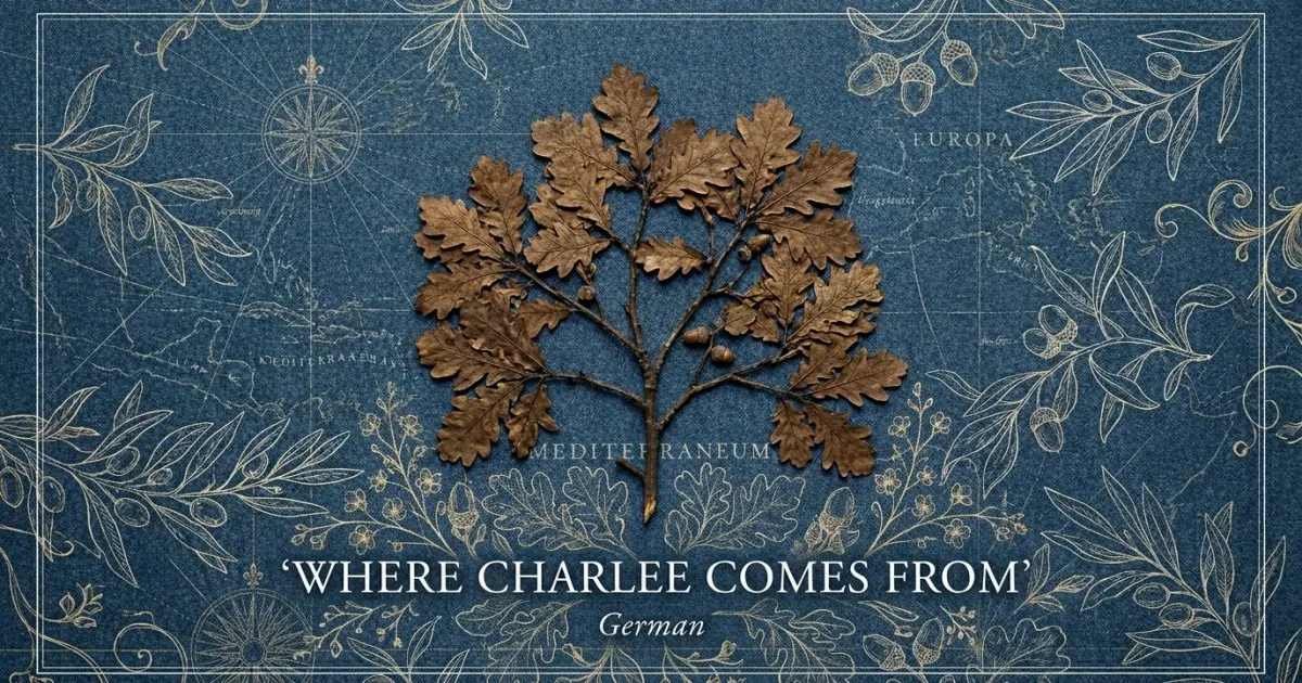 The name Charlee comes from: German