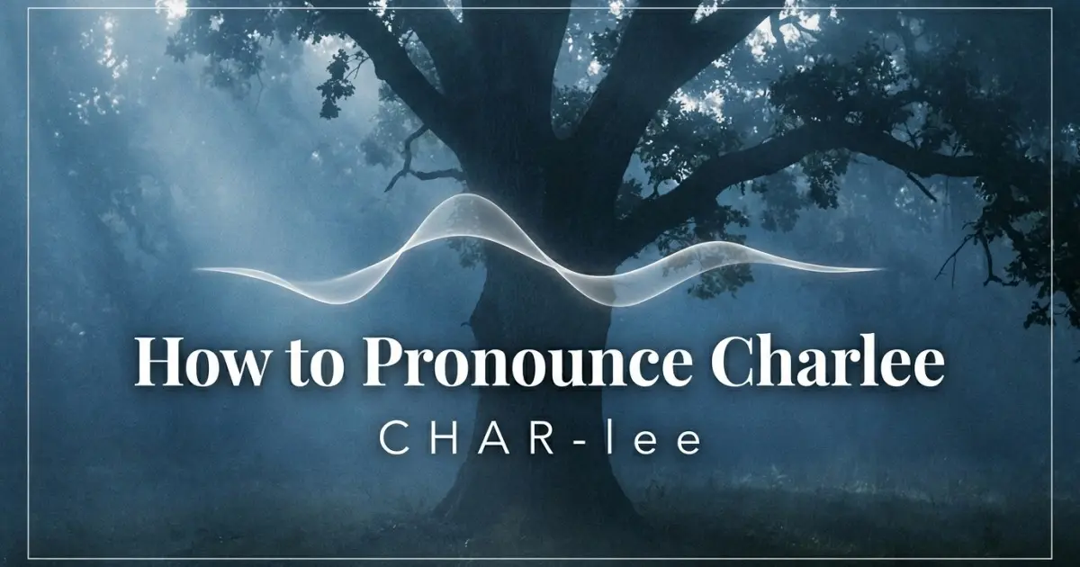 How to pronounce Charlee