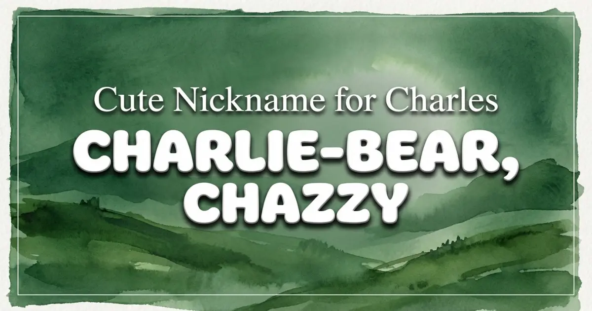 Cute Nickname For Charles Idea