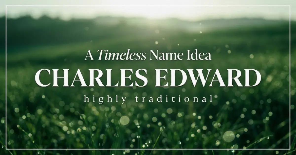 Timeless Middle Name Idea For Charles