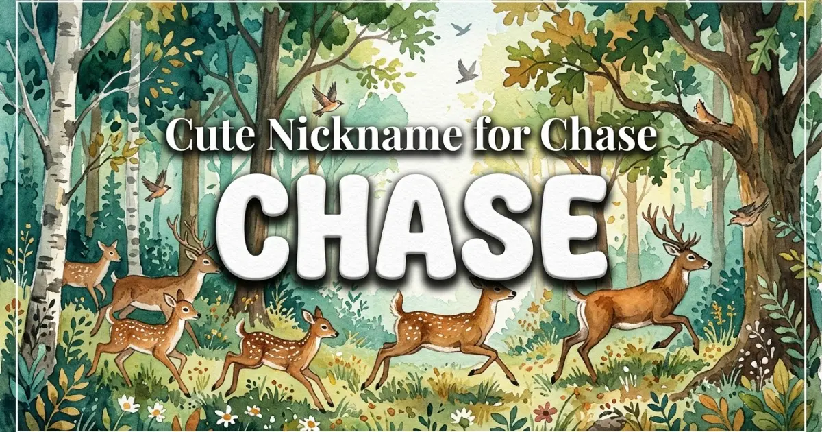 Cute nickname for Chase: Chase