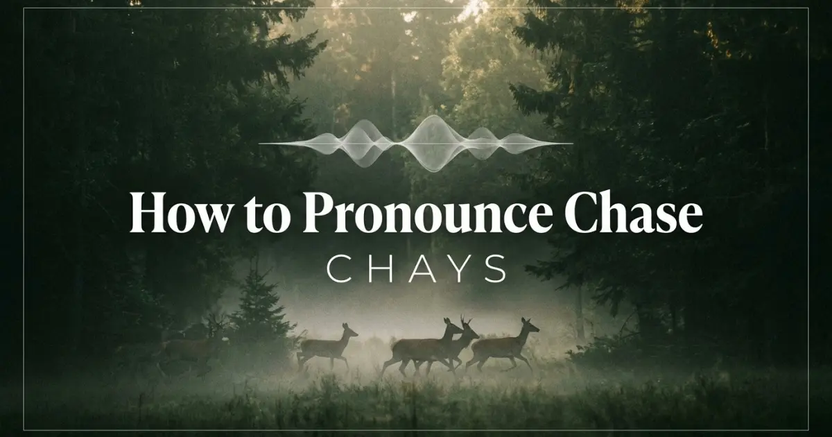 How to pronounce Chase
