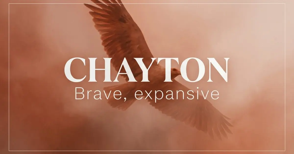 Chayton name vibe: Brave, expansive